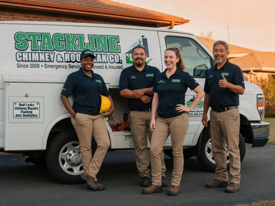 Chimney flashing repair company in Walnut, IL